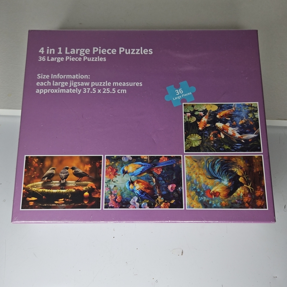 4 in 1 Large Piece Puzzles Set